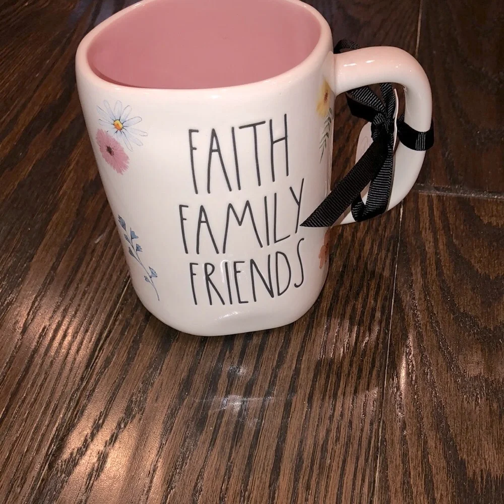RAE DUNN artisan collection mug Faith family friends new with tags